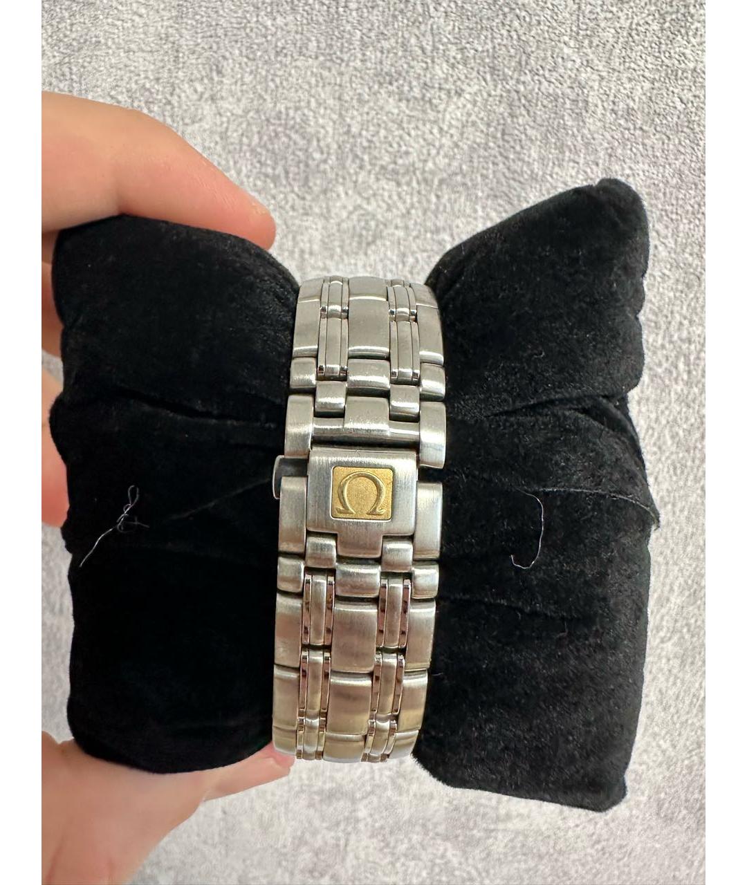 OMEGA Серые стальные часы, фото 3