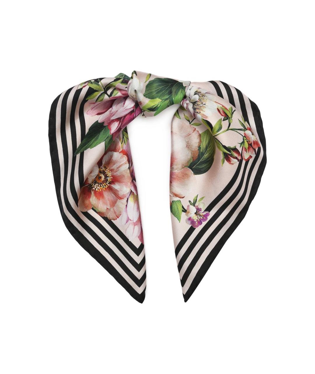 DOLCE&GABBANA Мульти шелковый платок, фото 3