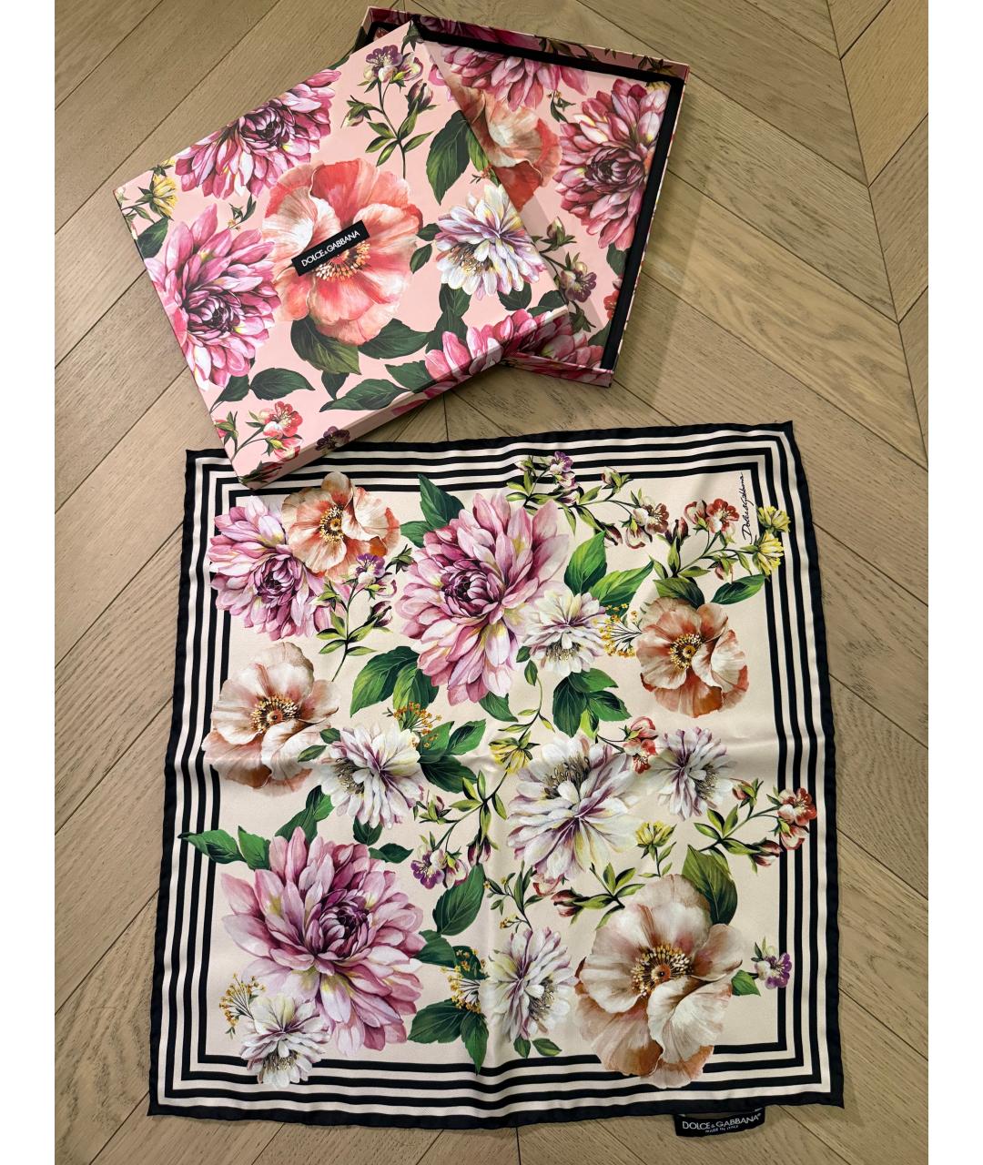 DOLCE&GABBANA Мульти шелковый платок, фото 5