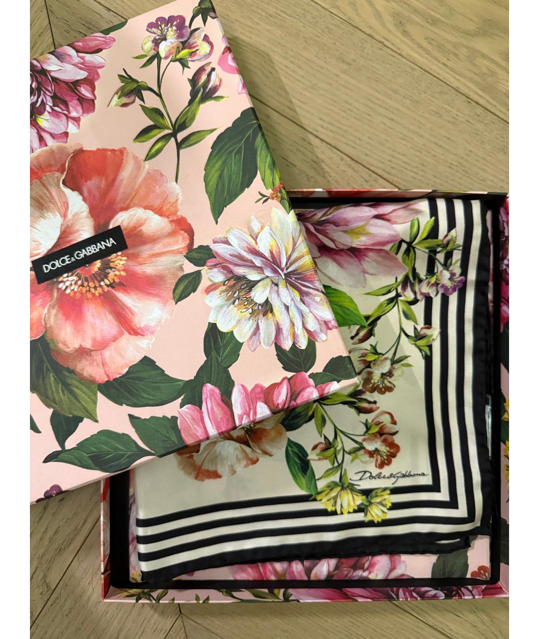 DOLCE&GABBANA Мульти шелковый платок, фото 4