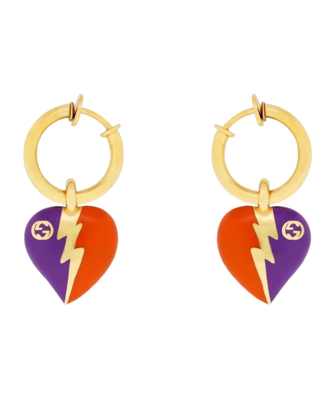 GUCCI Золотые металлические серьги, фото 1