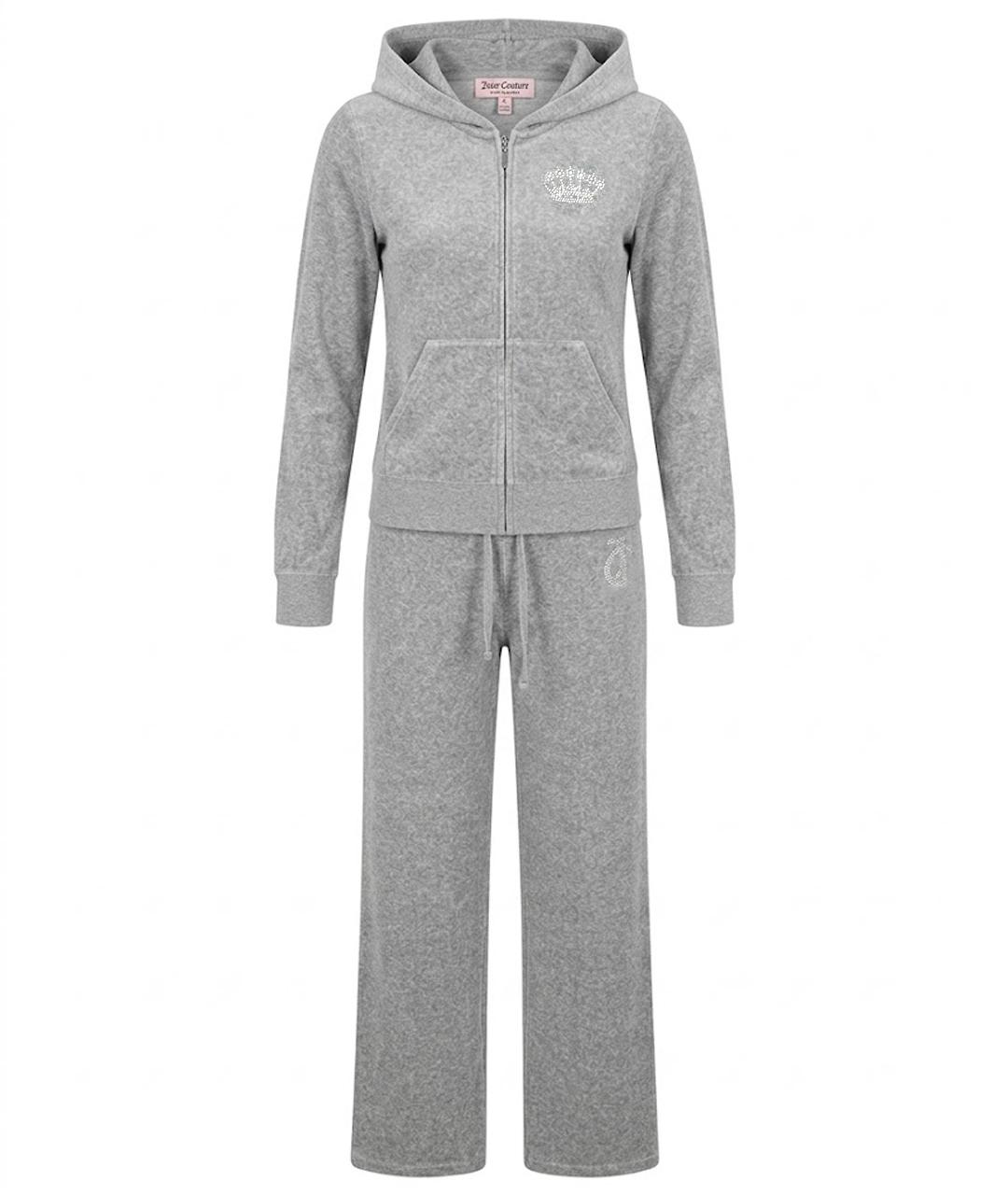 JUICY COUTURE Серый хлопковый спортивные костюмы, фото 1