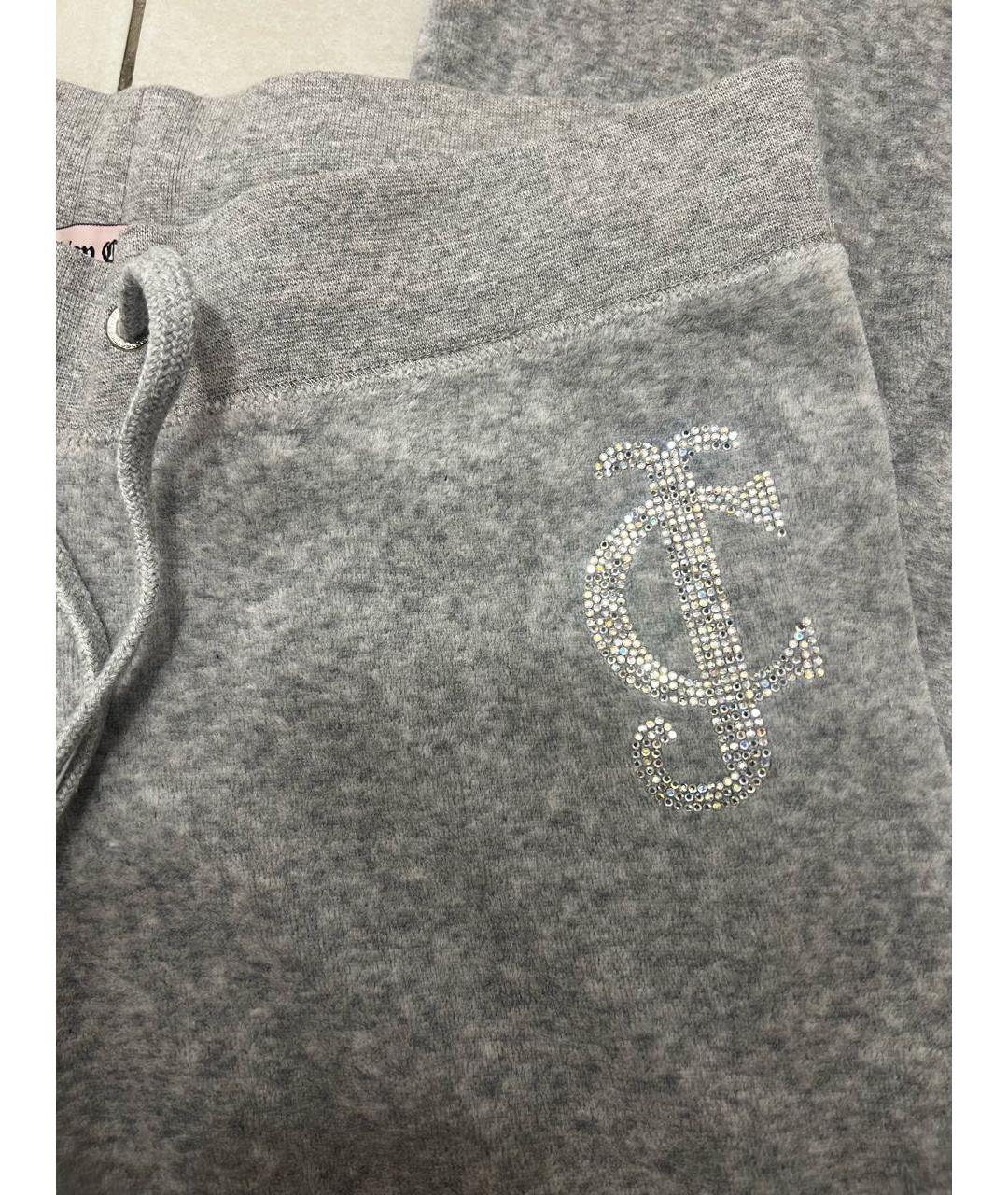 JUICY COUTURE Серый хлопковый спортивные костюмы, фото 4