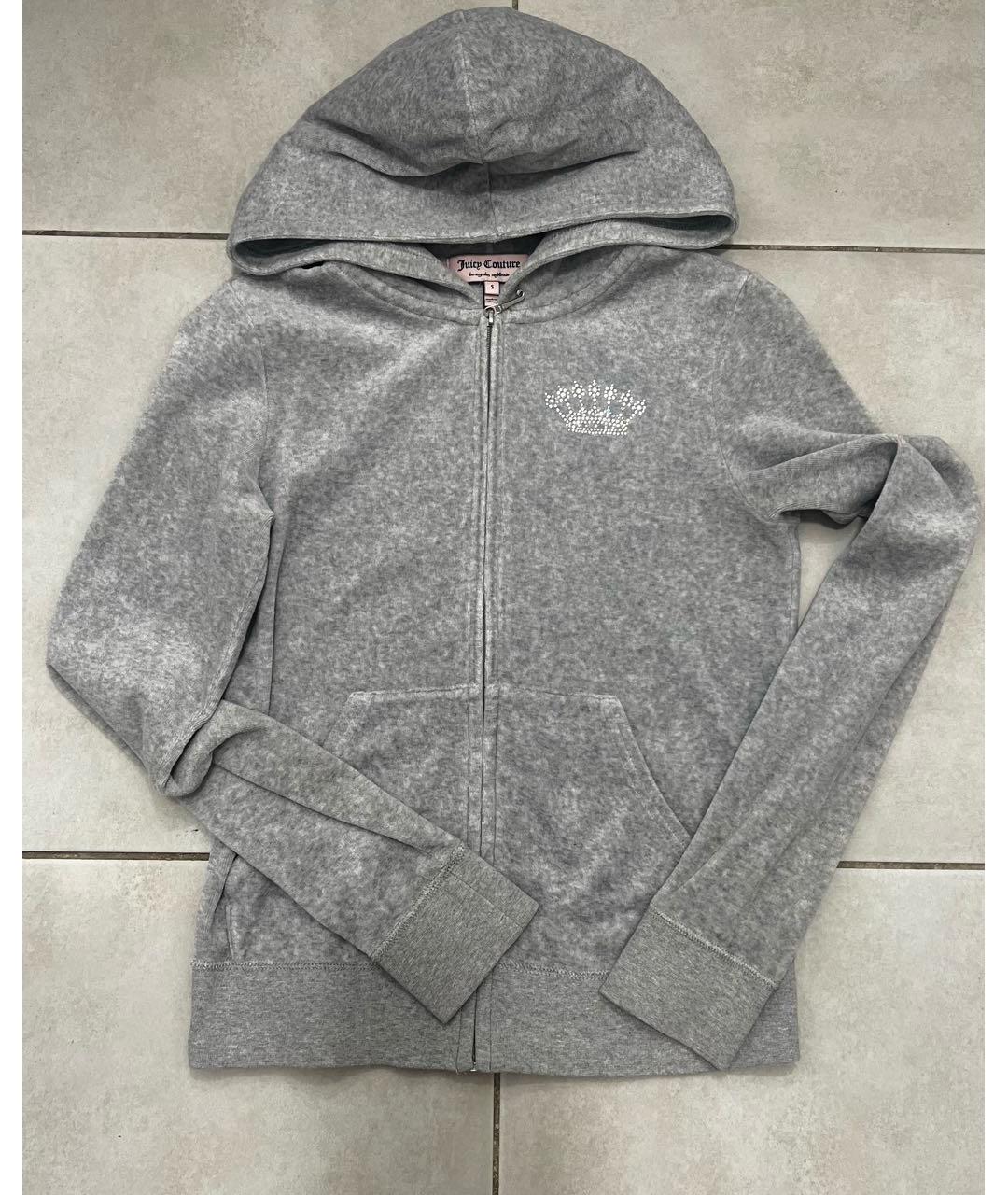 JUICY COUTURE Серый хлопковый спортивные костюмы, фото 8