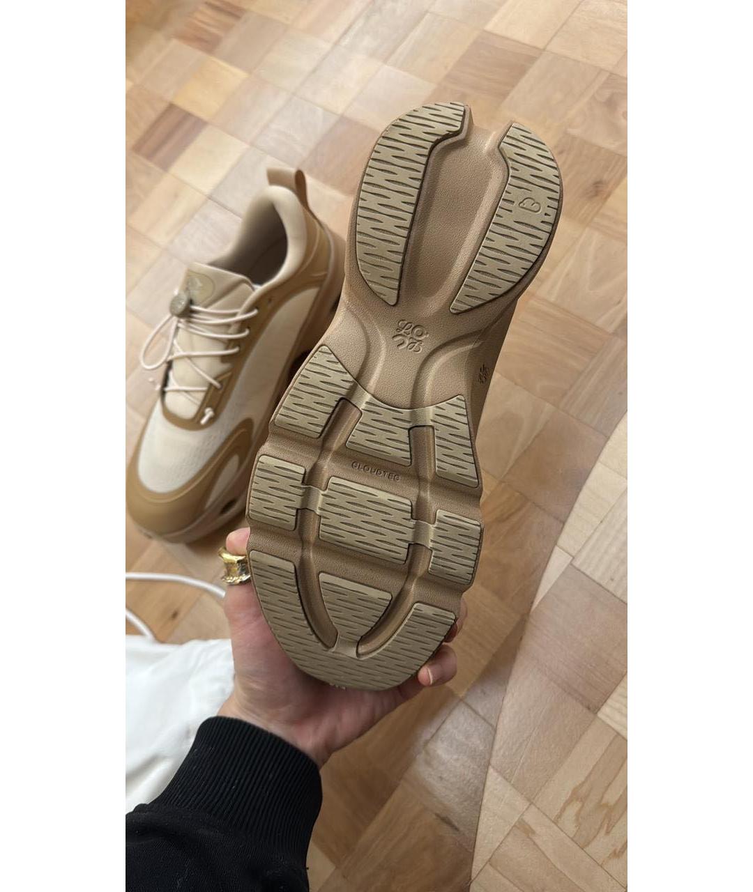 LOEWE Бежевые кроссовки, фото 3
