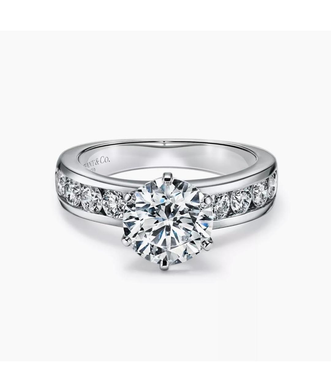 TIFFANY&CO Серебряное платиновое кольцо, фото 9