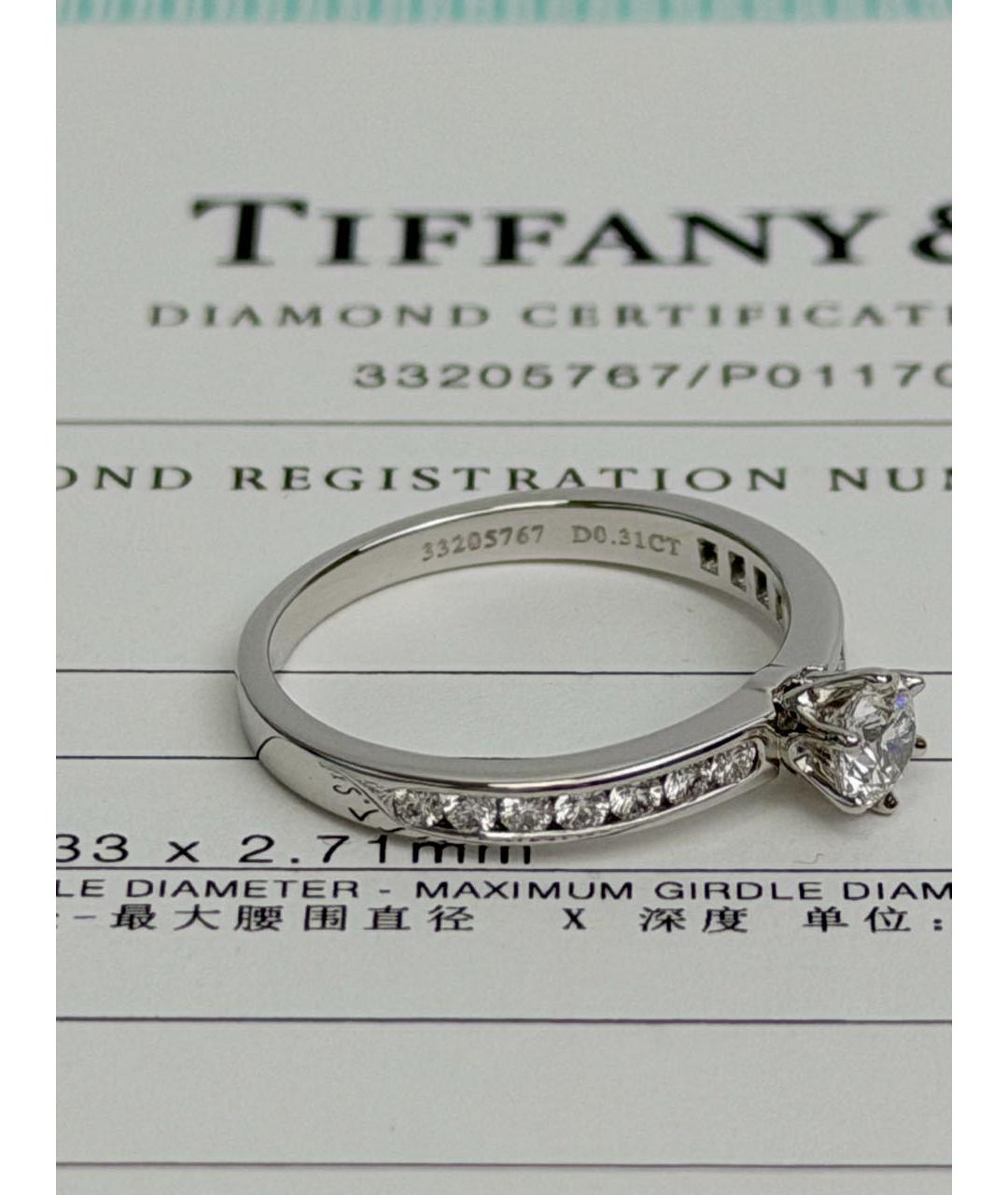 TIFFANY&CO Серебряное платиновое кольцо, фото 5