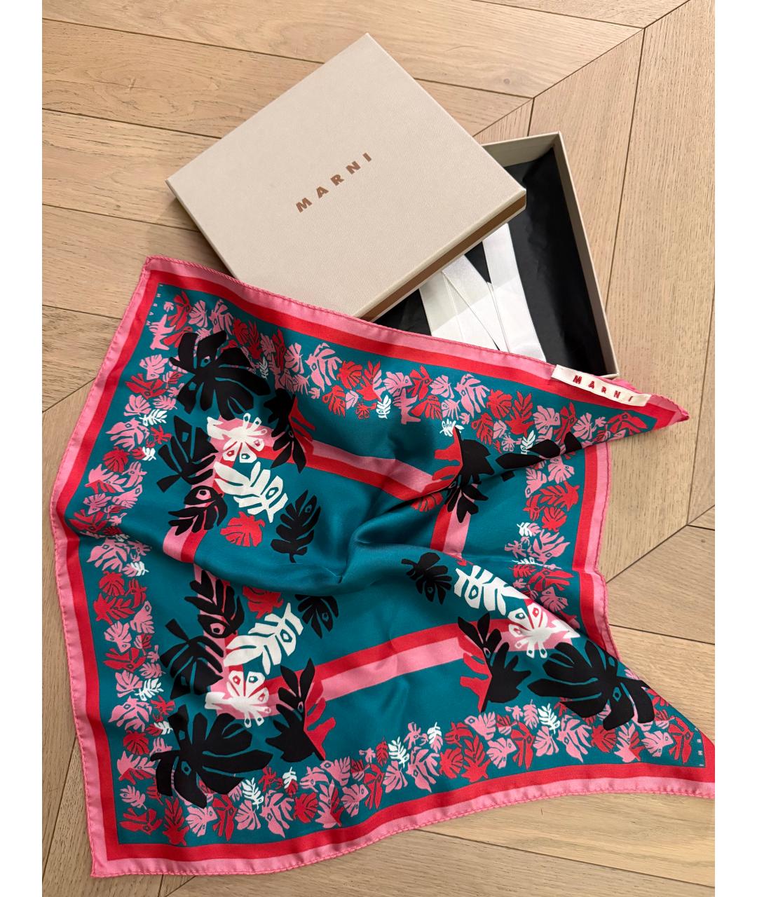 MARNI Мульти шелковый платок, фото 3