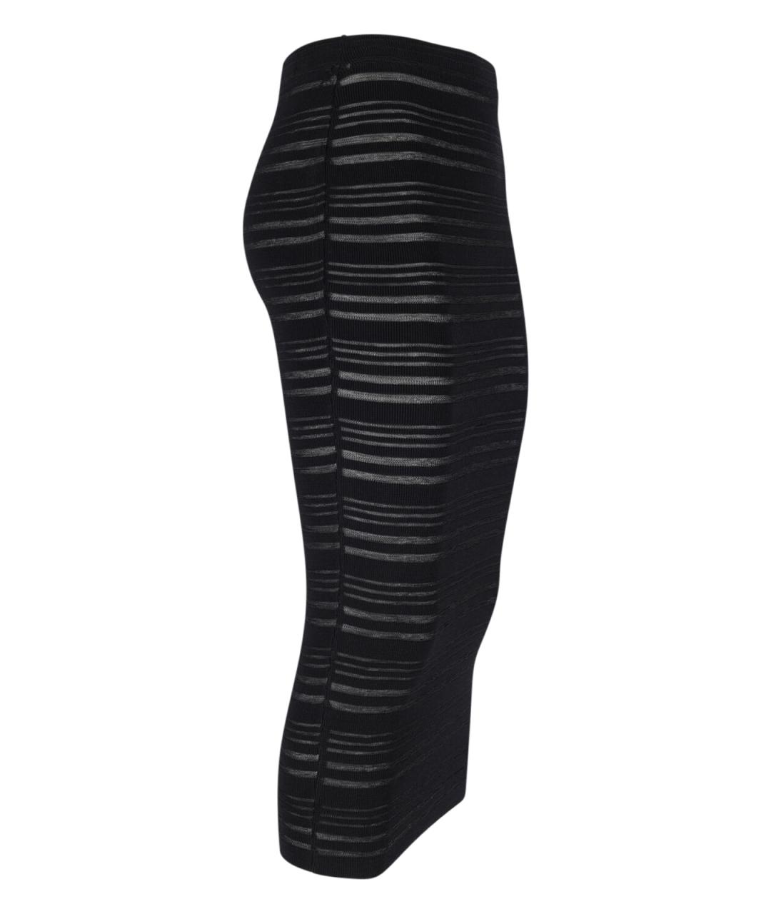 ANDREADAMO Черная вискозная юбка миди, фото 3