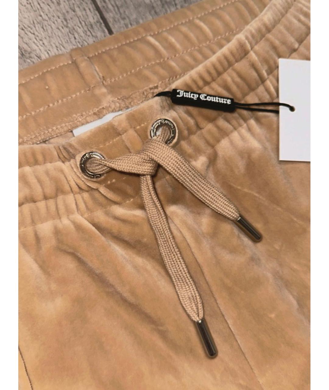 JUICY COUTURE Бежевый велюровый спортивные костюмы, фото 8