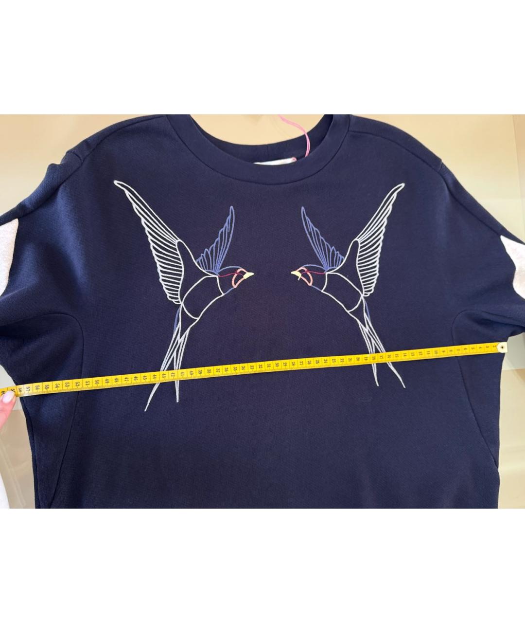 STELLA MCCARTNEY Темно-синий хлопковый джемпер / свитер, фото 8