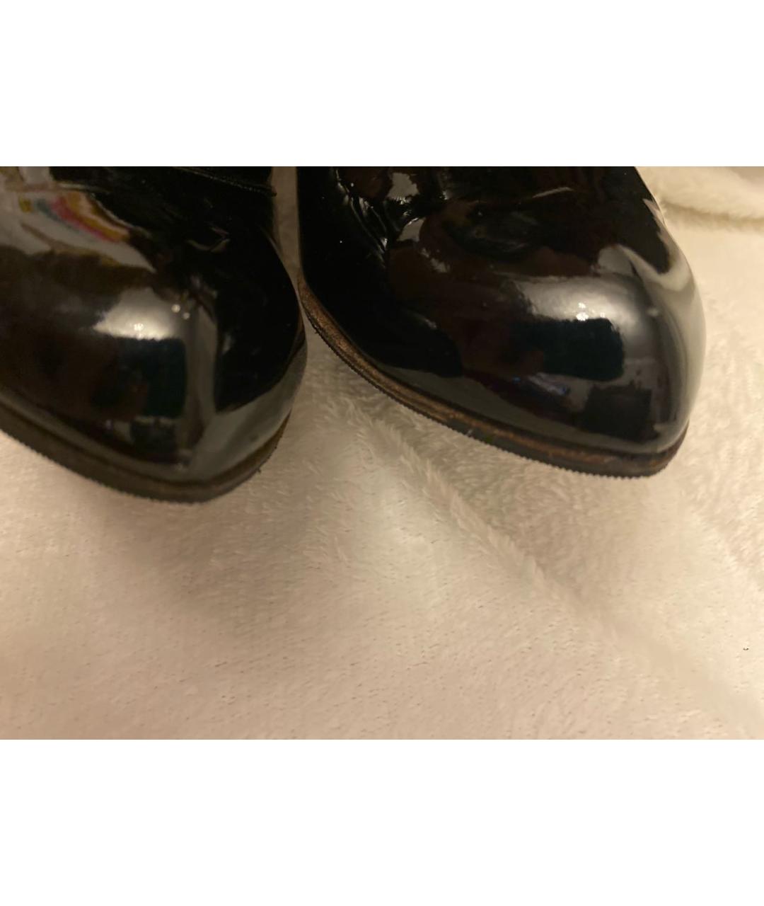 DOLCE&GABBANA Коричневые сапоги из лакированной кожи, фото 6