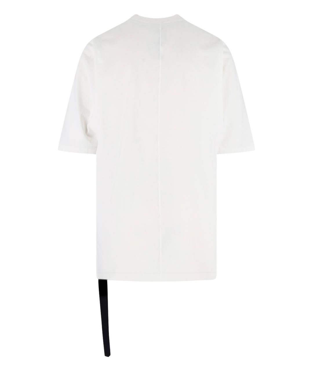 RICK OWENS DRKSHDW Белая хлопковая футболка, фото 2
