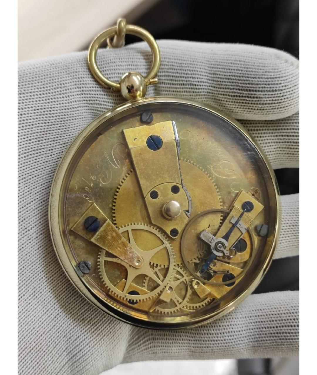 Breguet Золотые позолоченные часы, фото 7