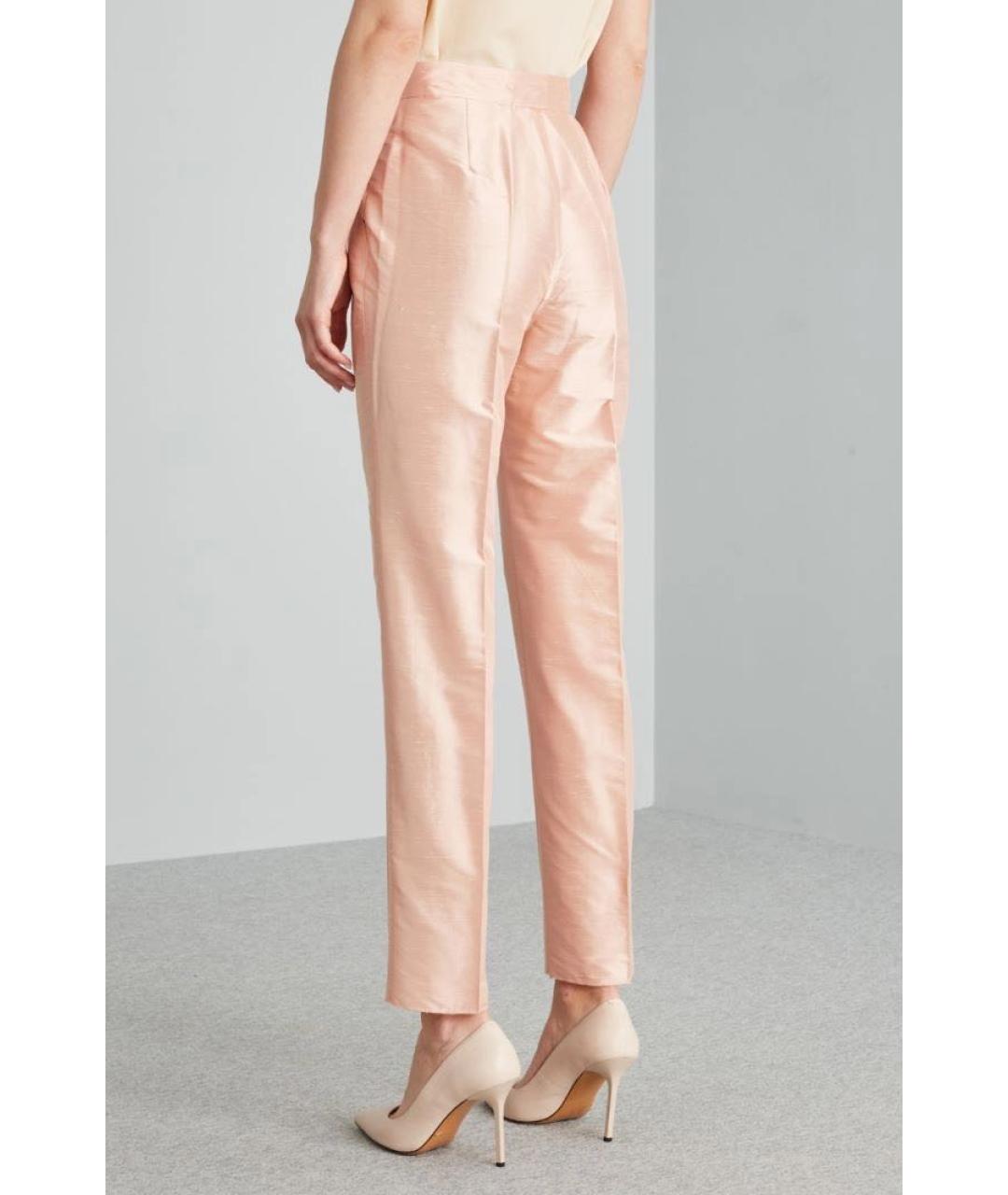MAX MARA Розовый шелковый костюм с брюками, фото 8