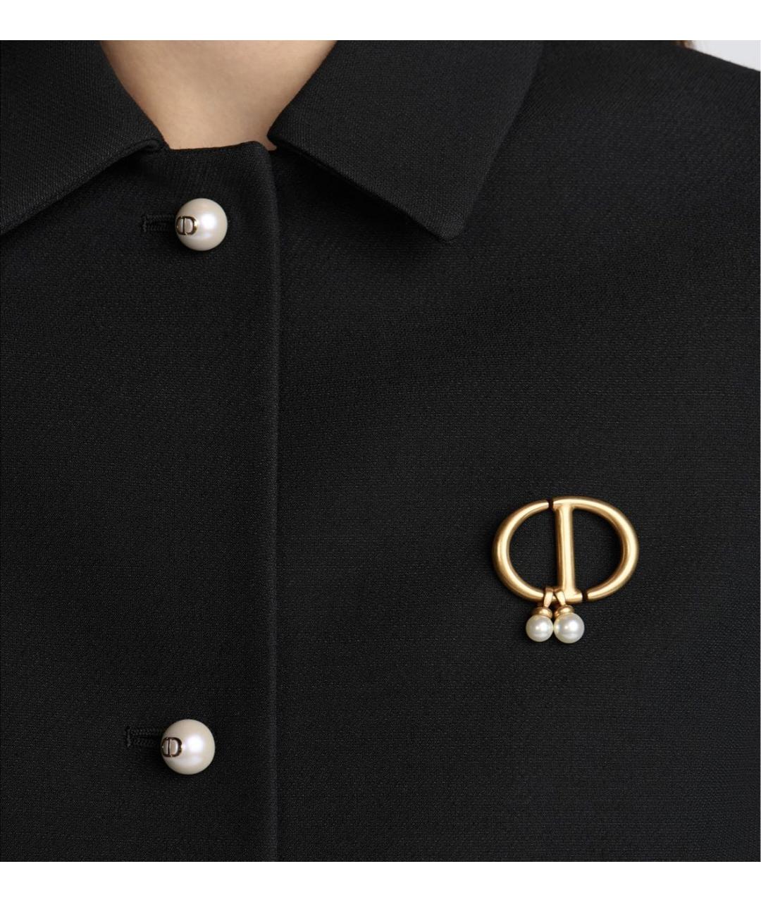 CHRISTIAN DIOR Золотая металлическая булавка / брошь, фото 2