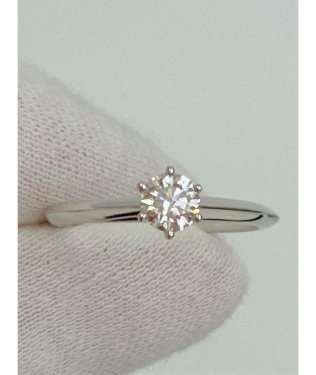 TIFFANY&CO Серебряное платиновое кольцо, фото 7