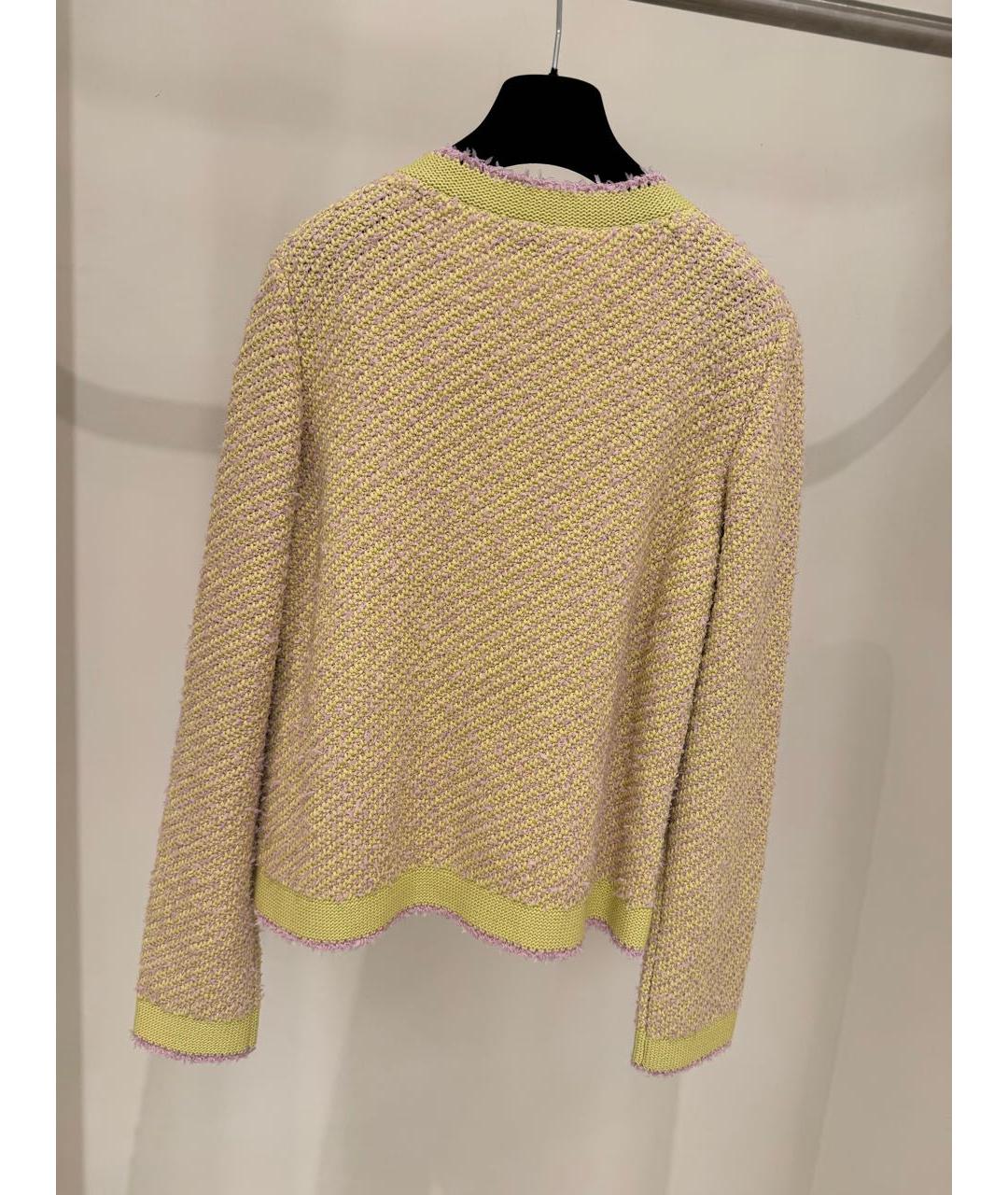 GUCCI Желтый хлопковый кардиган, фото 3