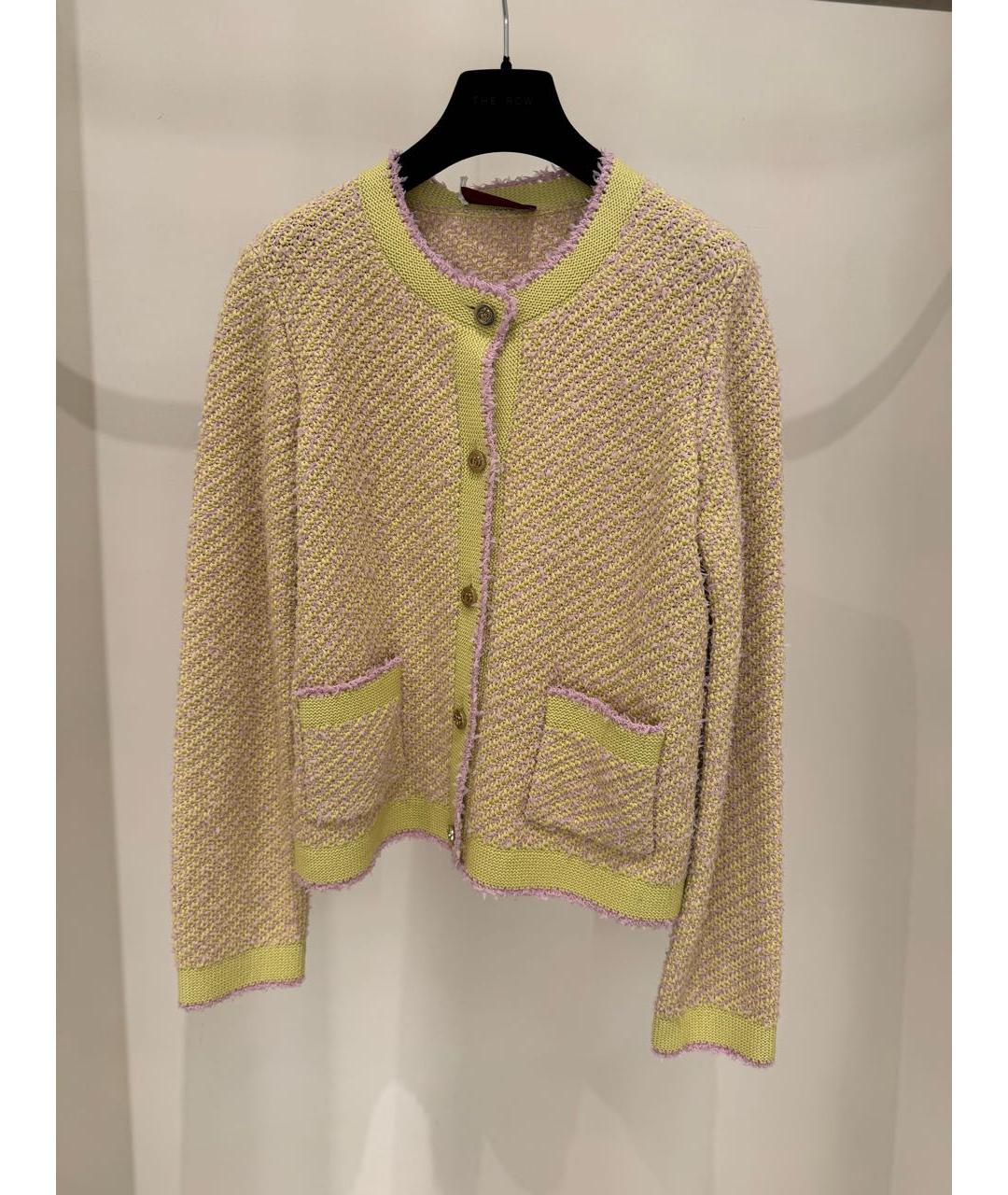 GUCCI Желтый хлопковый кардиган, фото 2