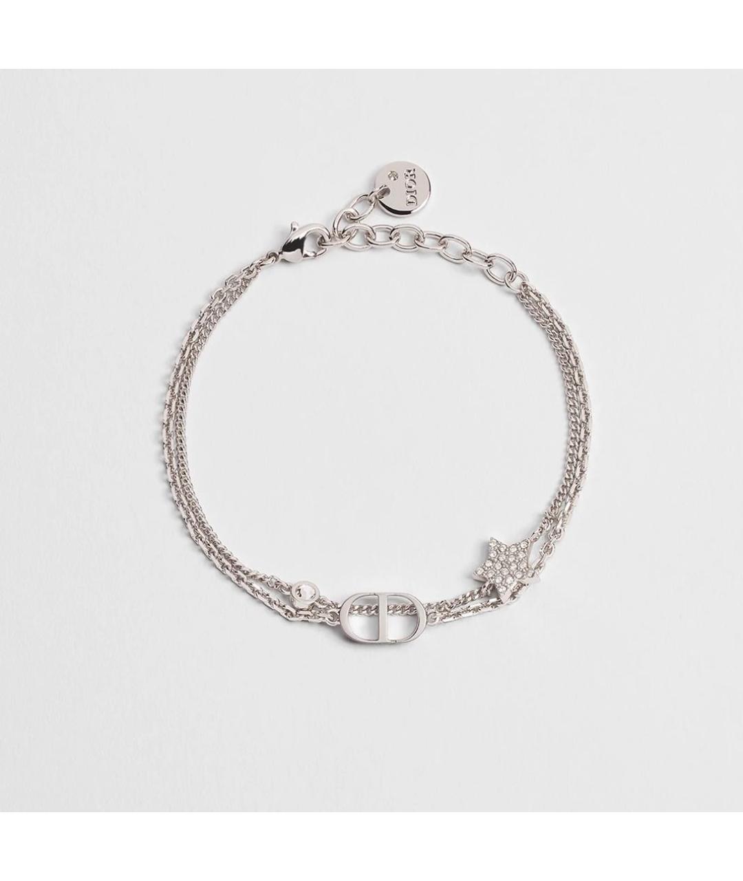 CHRISTIAN DIOR Серебрянный металлический браслет, фото 4