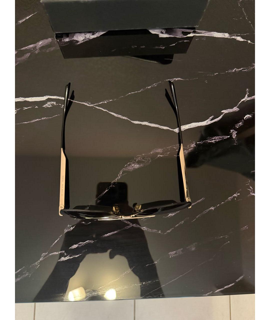 CHRISTIAN DIOR Черные металлические солнцезащитные очки, фото 4