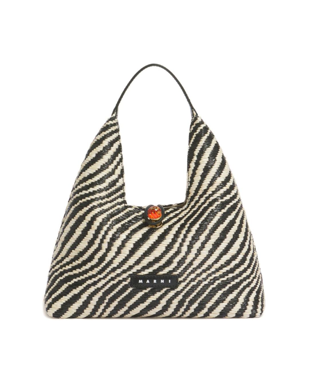 MARNI Черная синтетическая сумка тоут, фото 1