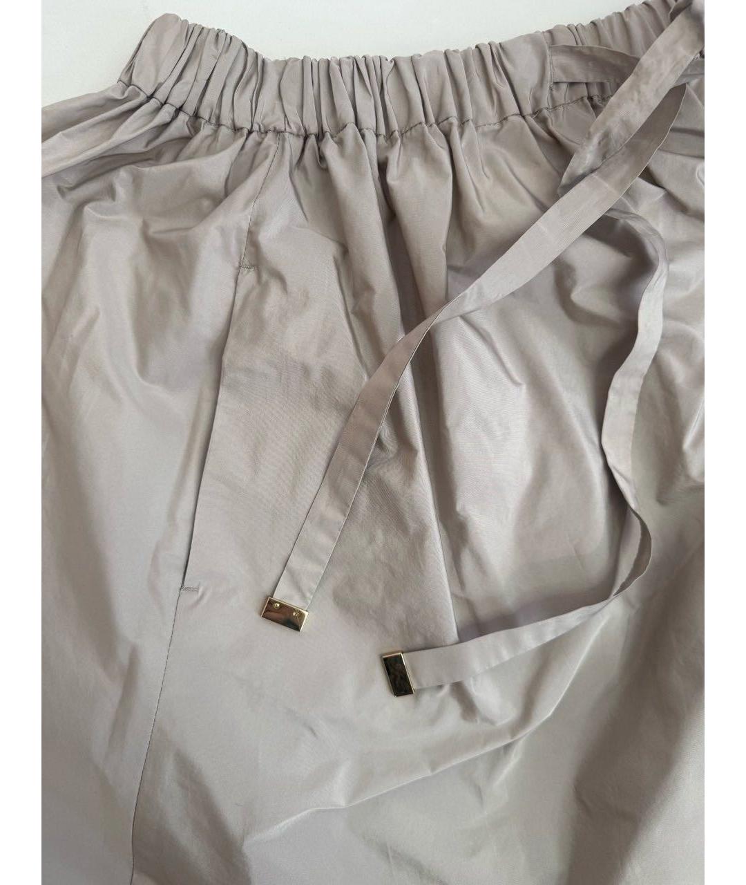 'S MAX MARA Серая полиэстеровая юбка макси, фото 5