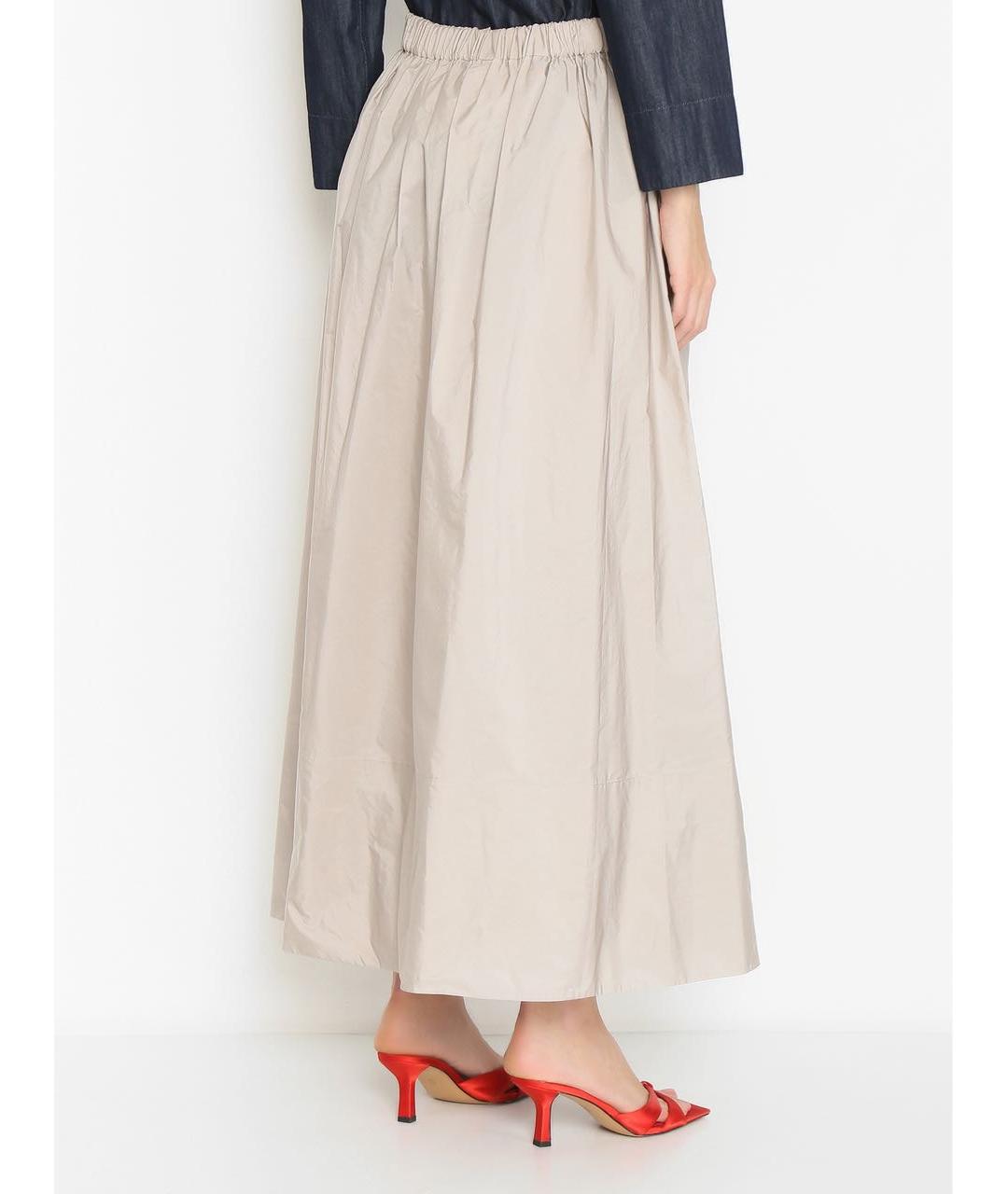 'S MAX MARA Серая полиэстеровая юбка макси, фото 2