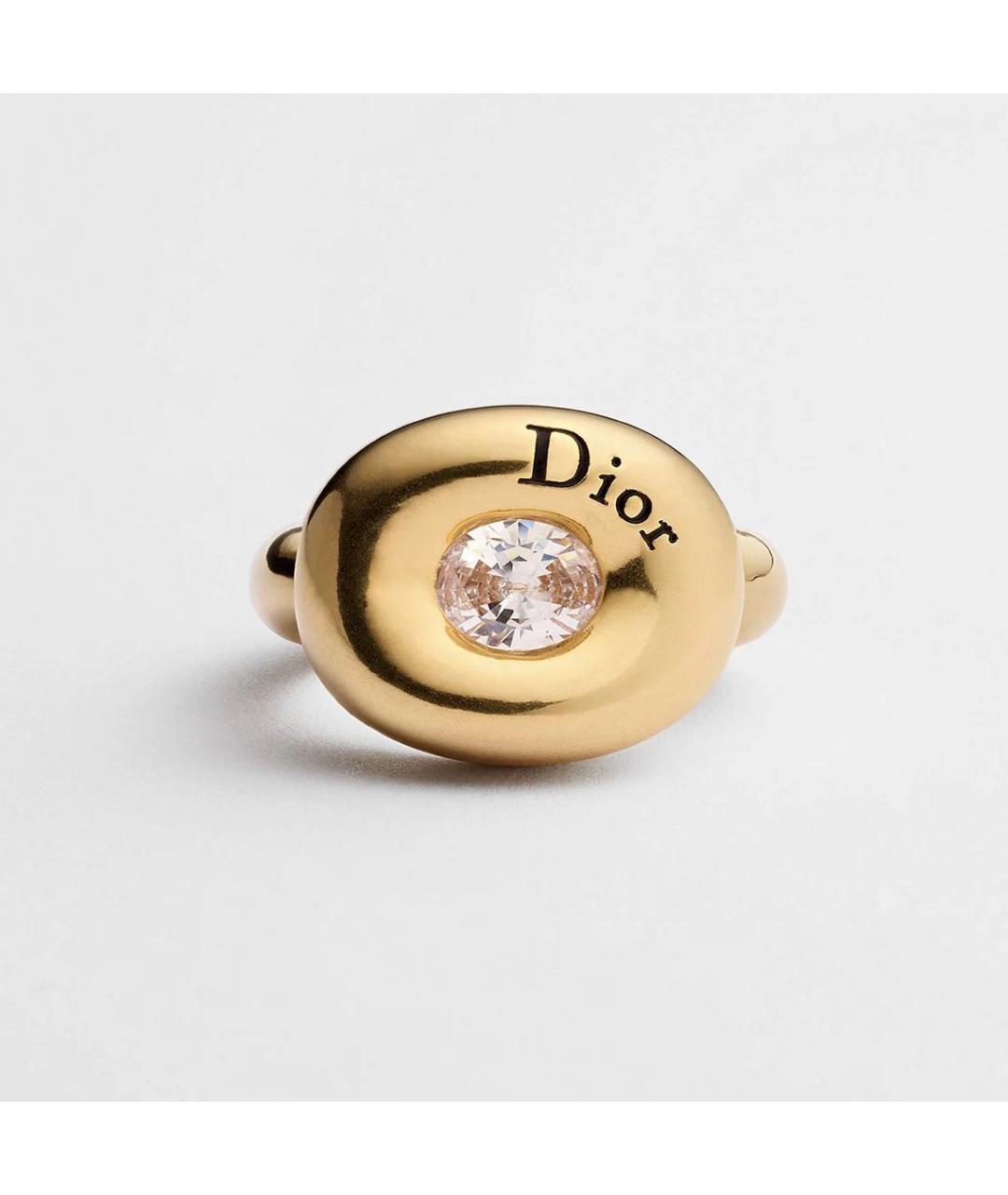 CHRISTIAN DIOR Золотое металлическое кольцо, фото 4