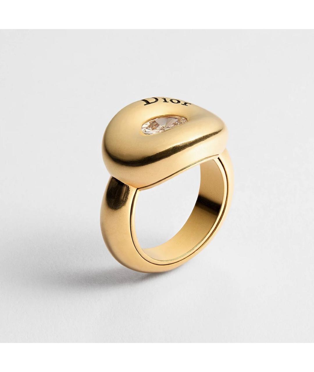 CHRISTIAN DIOR Золотое металлическое кольцо, фото 6