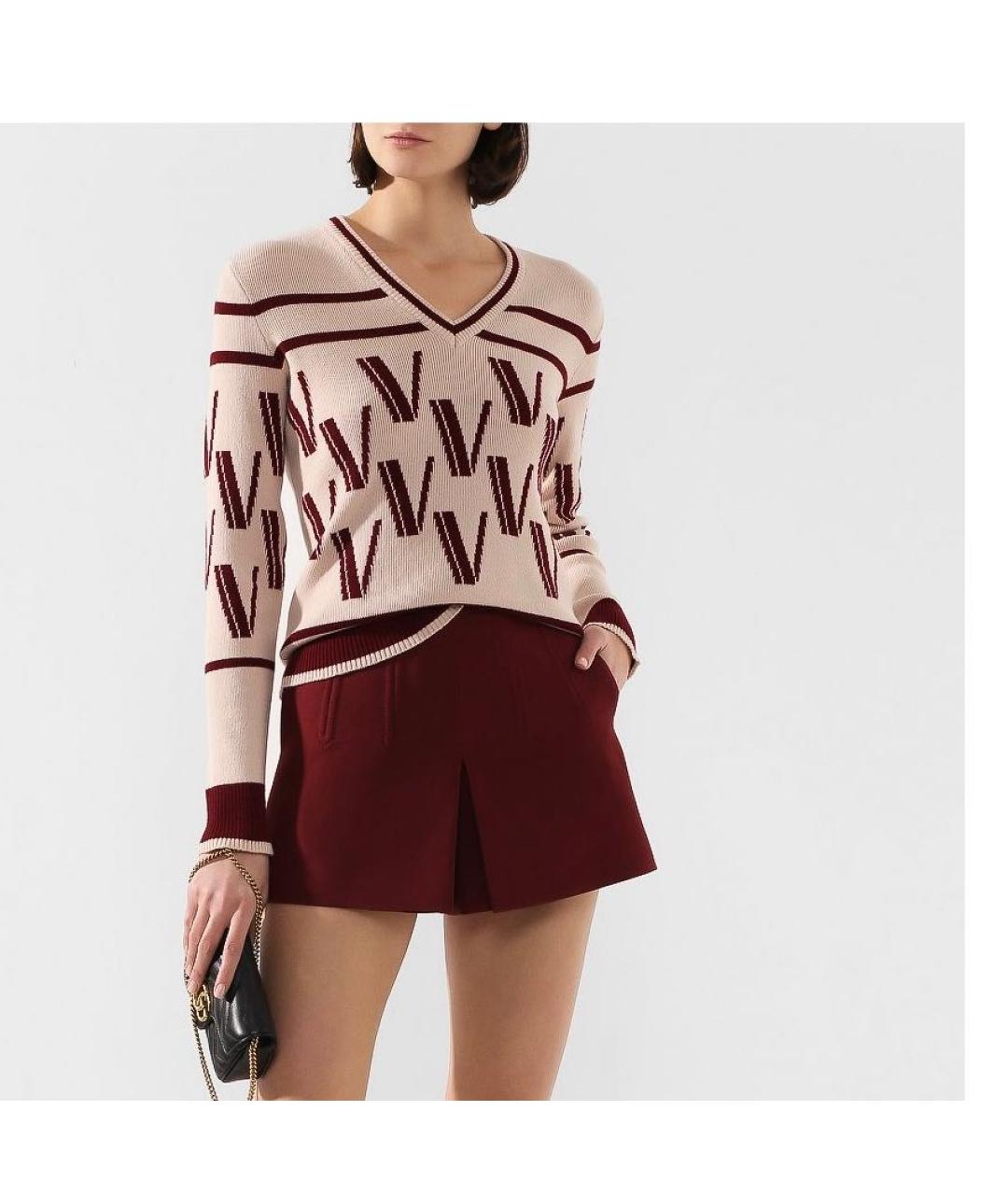 VALENTINO Мульти шерстяной джемпер / свитер, фото 5