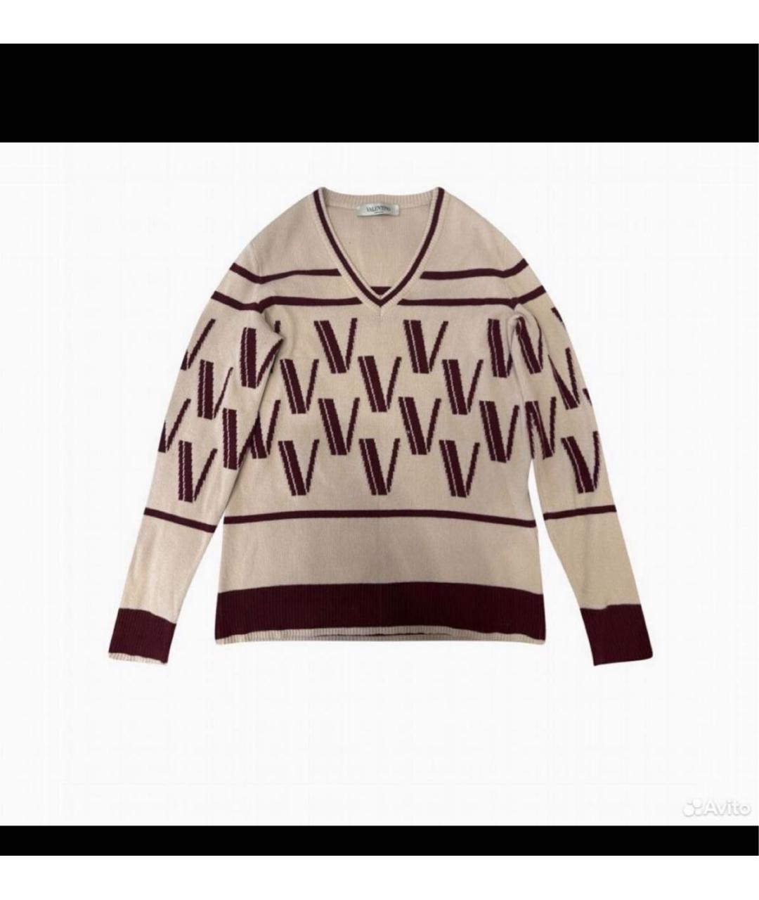 VALENTINO Мульти шерстяной джемпер / свитер, фото 2