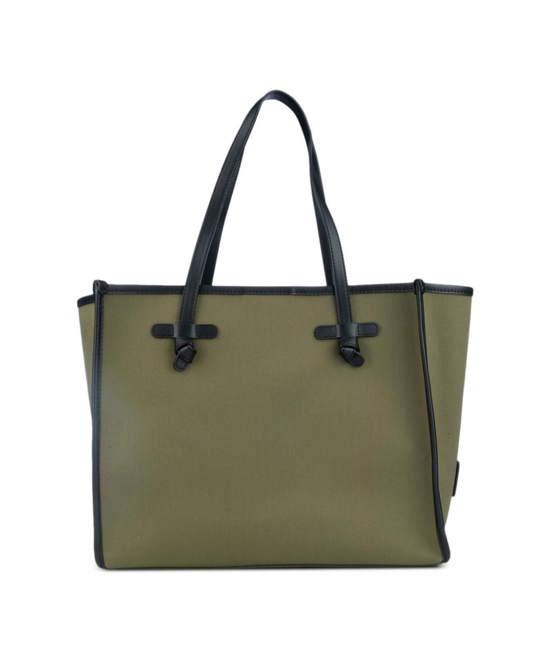 Gianni Chiarini Зеленая хлопковая сумка тоут, фото 2