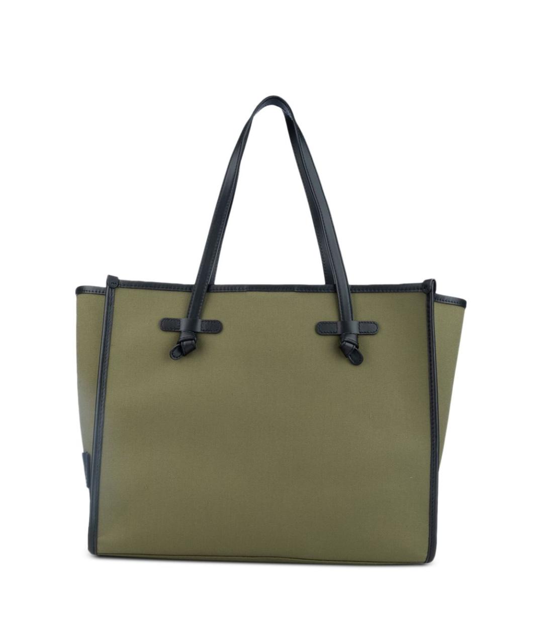 Gianni Chiarini Зеленая хлопковая сумка тоут, фото 1