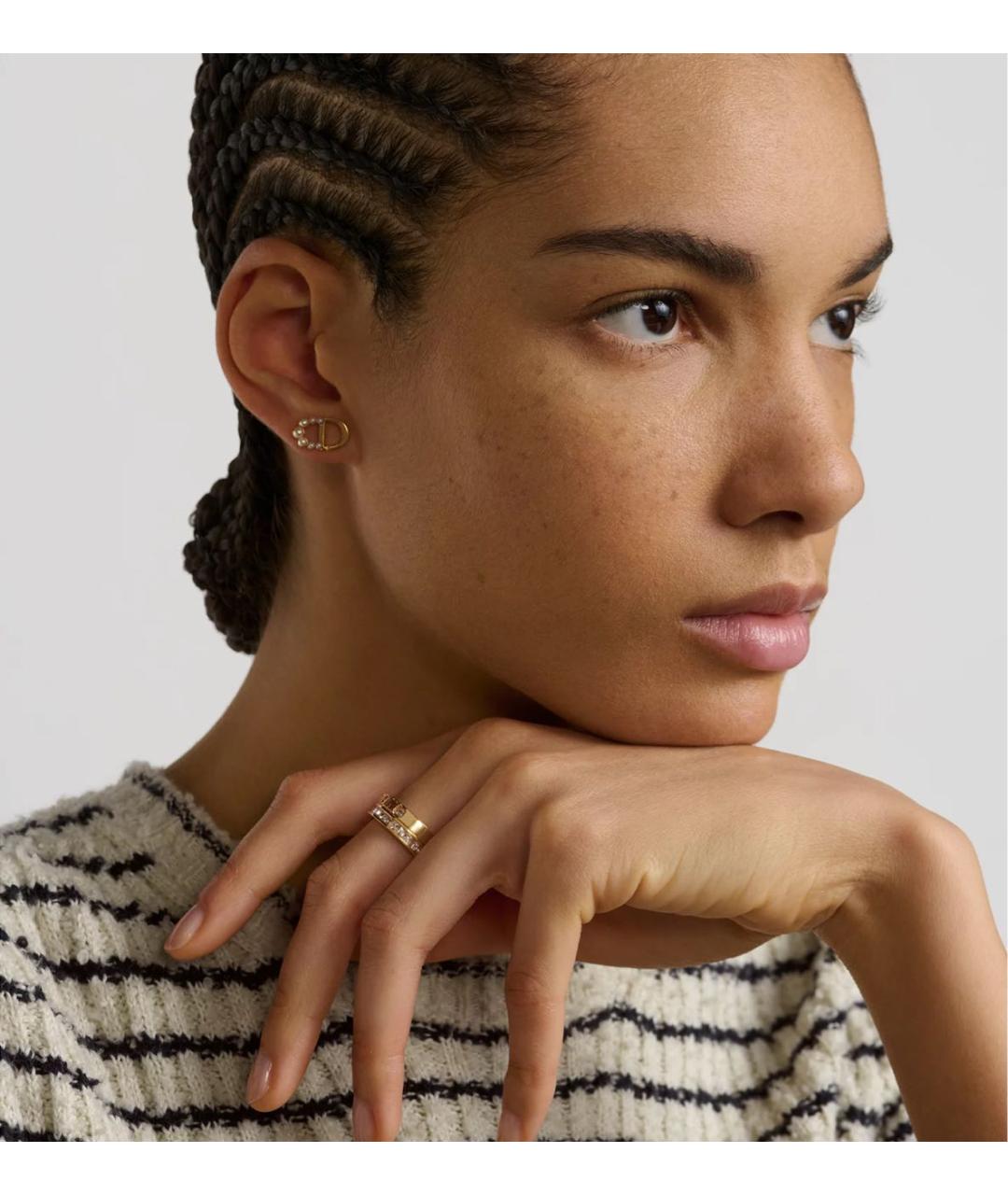 CHRISTIAN DIOR Золотое металлическое кольцо, фото 4