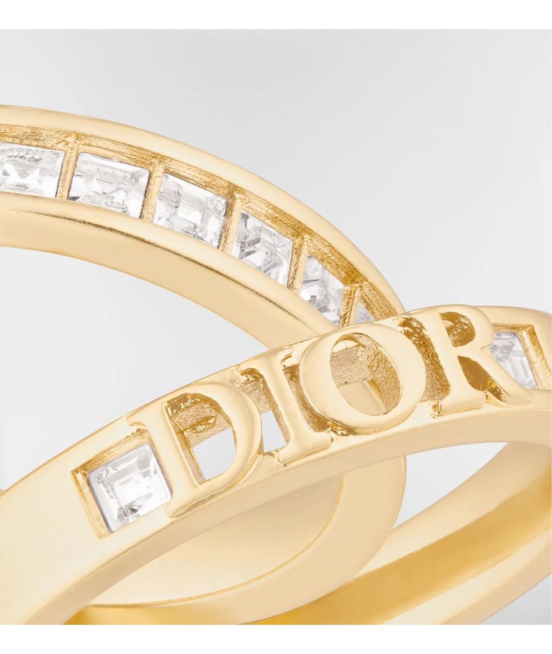 CHRISTIAN DIOR Золотое металлическое кольцо, фото 6