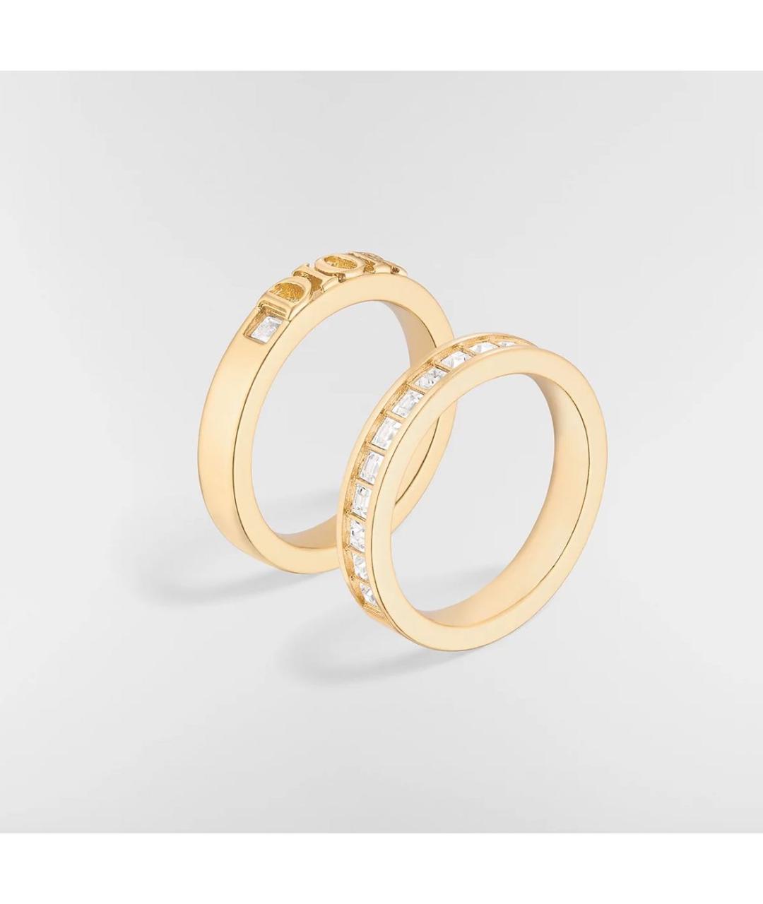 CHRISTIAN DIOR Золотое металлическое кольцо, фото 2