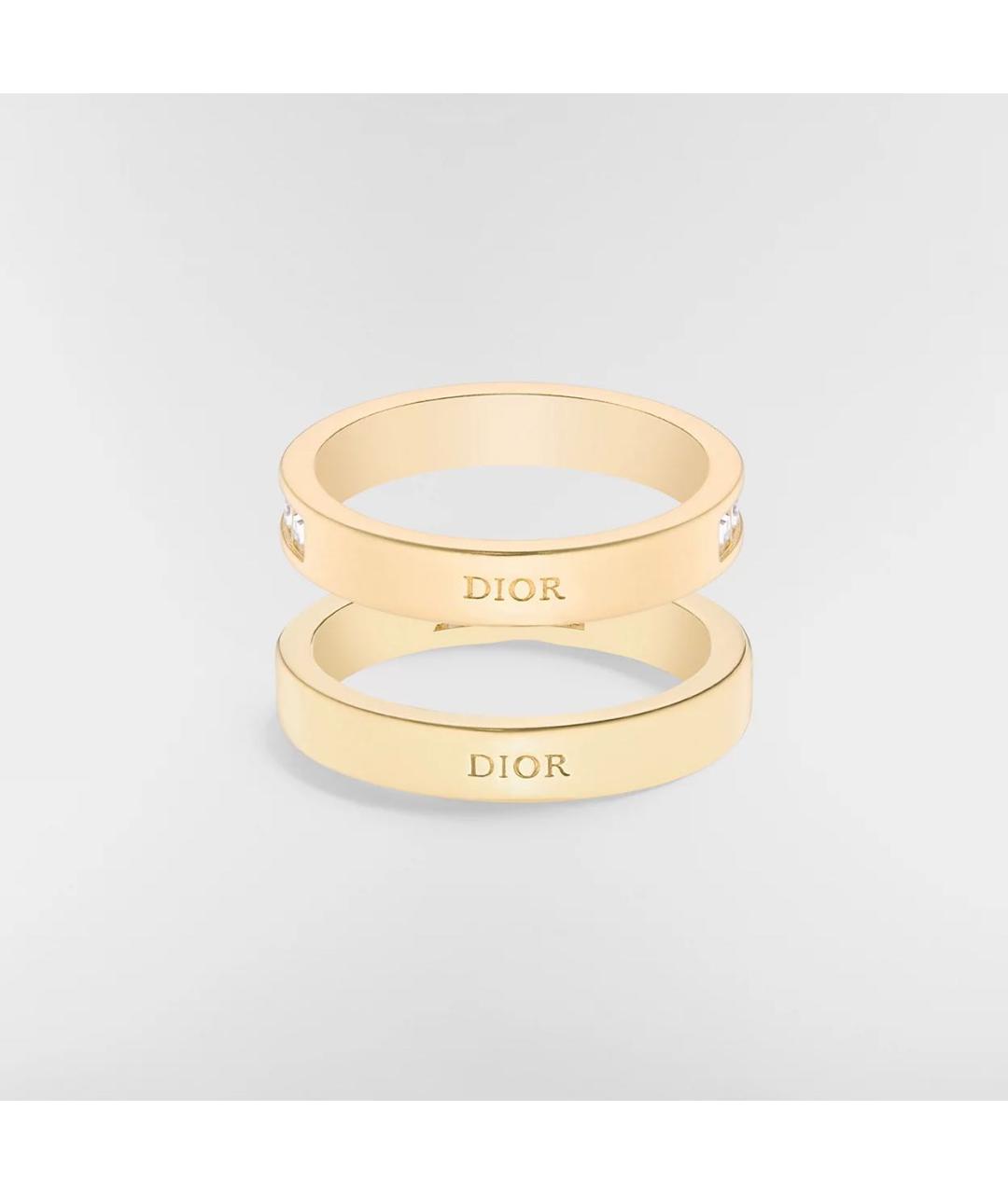CHRISTIAN DIOR Золотое металлическое кольцо, фото 5