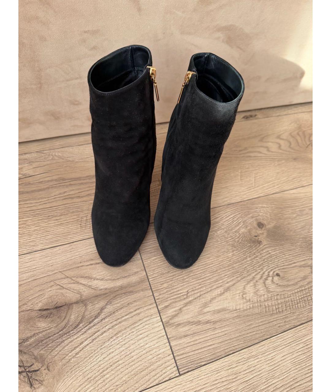 DOLCE&GABBANA Черные замшевые ботильоны, фото 3