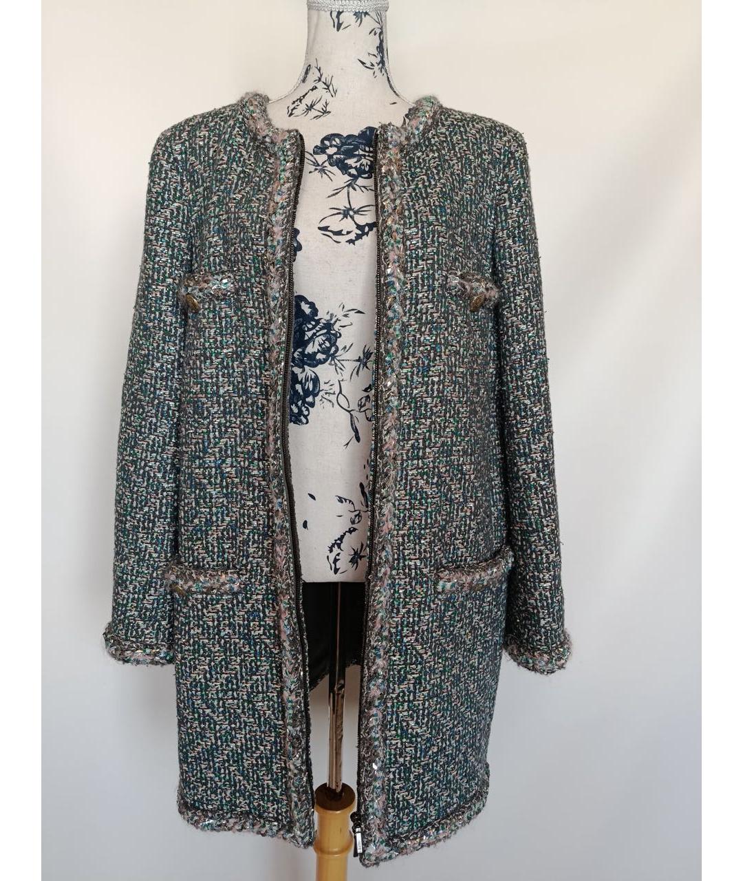 CHANEL Мульти шерстяной жакет/пиджак, фото 3