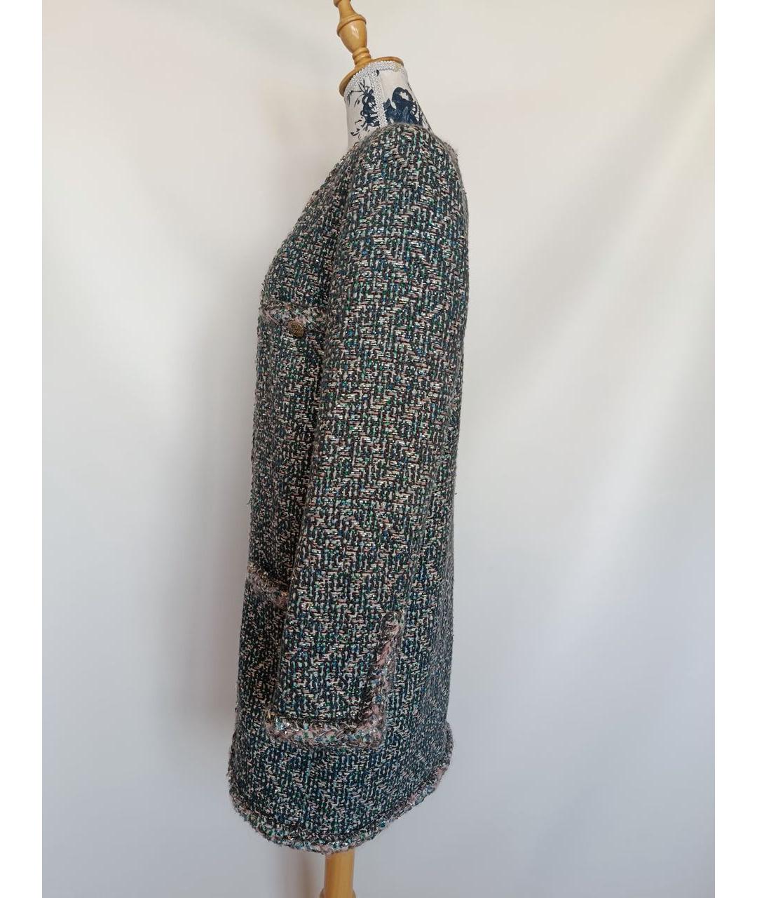 CHANEL Мульти шерстяной жакет/пиджак, фото 5