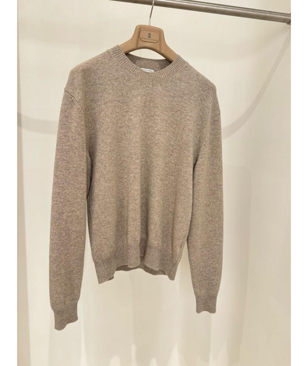 BOTTEGA VENETA Серый кашемировый джемпер / свитер, фото 6