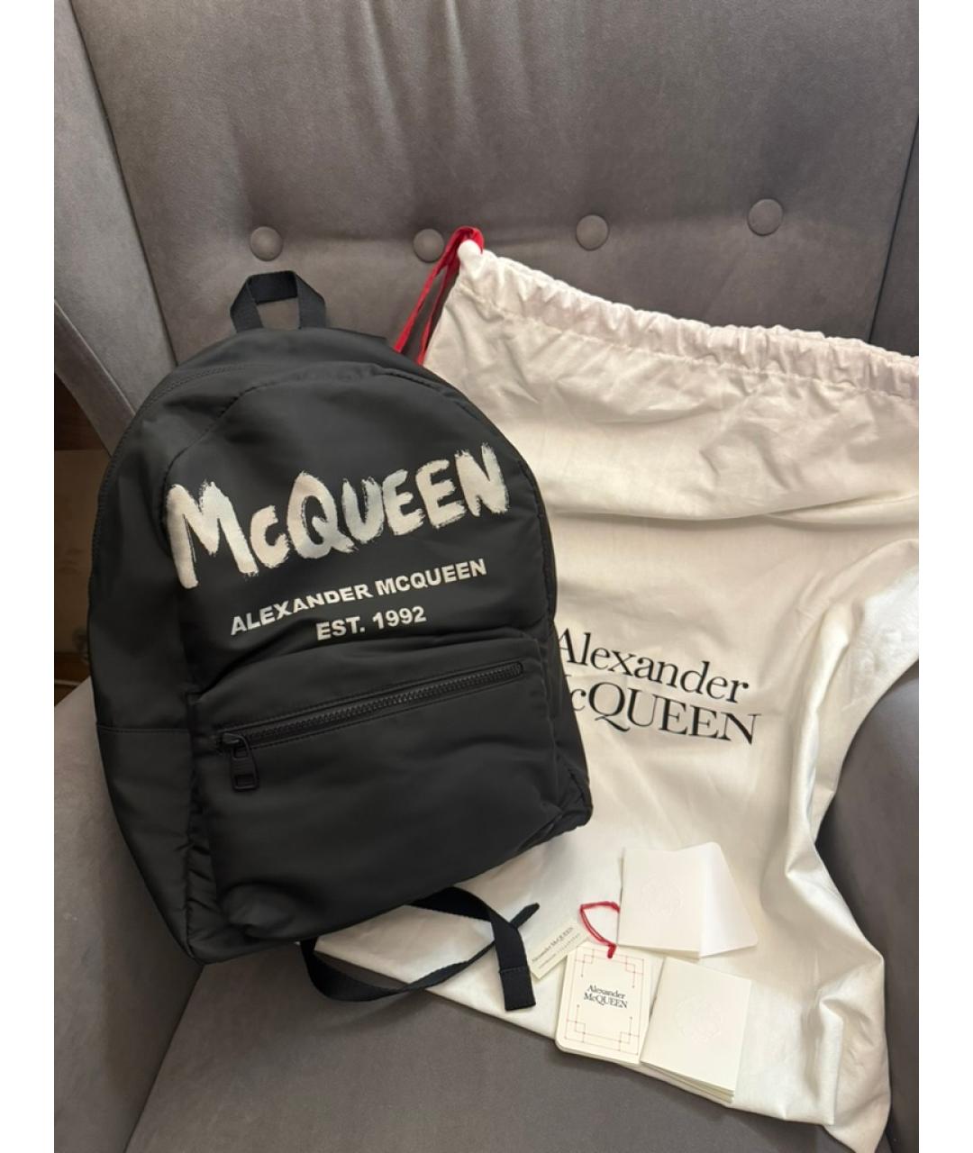 ALEXANDER MCQUEEN Черный рюкзак, фото 6