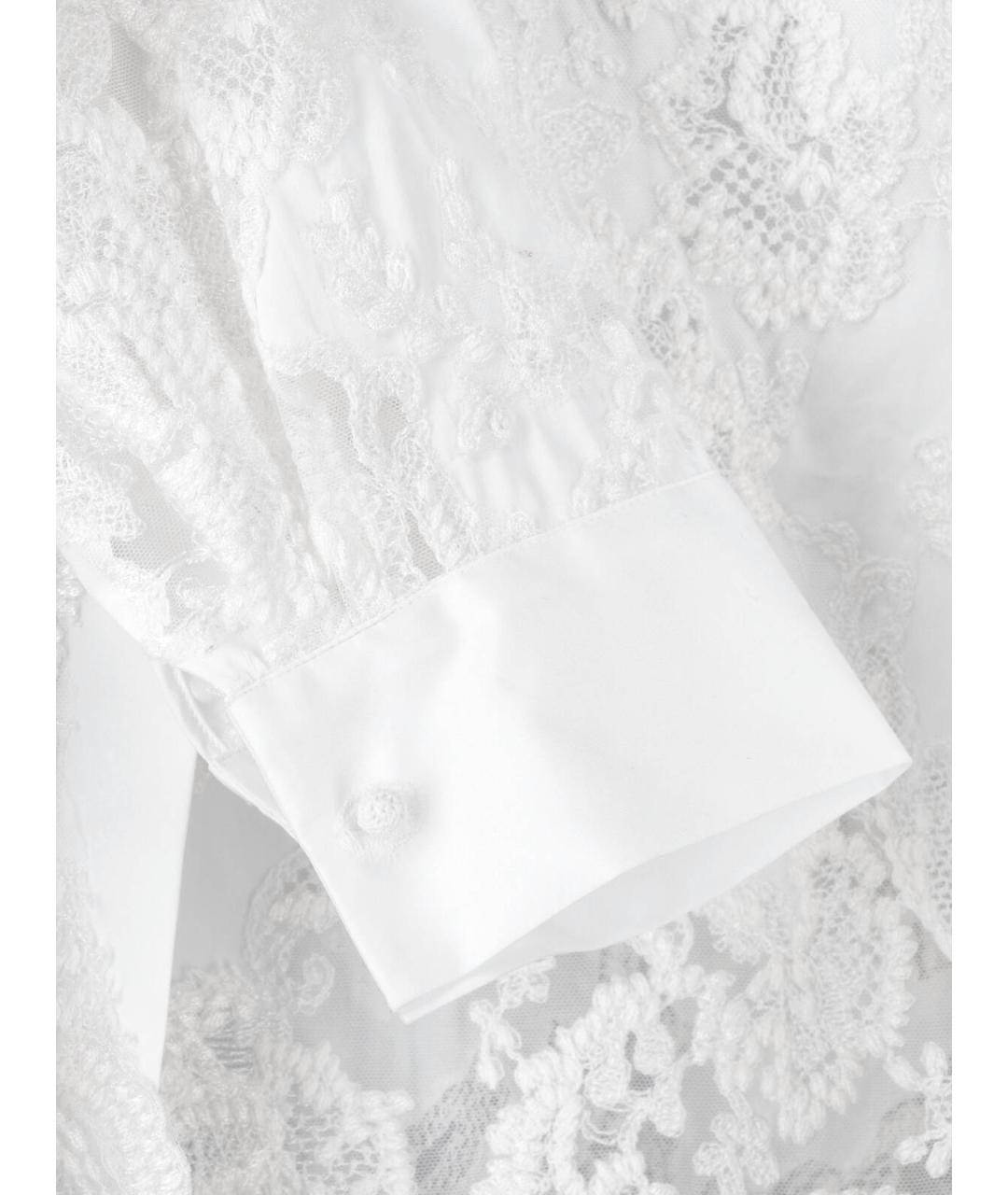 ERMANNO SCERVINO Белая хлопковая рубашка, фото 4