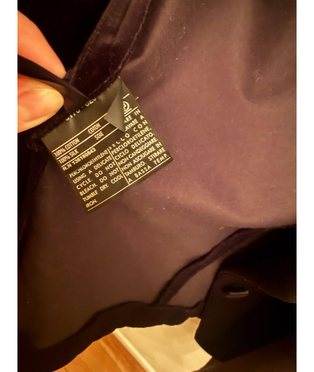 FERRAGAMO Черный шелковый жакет/пиджак, фото 5