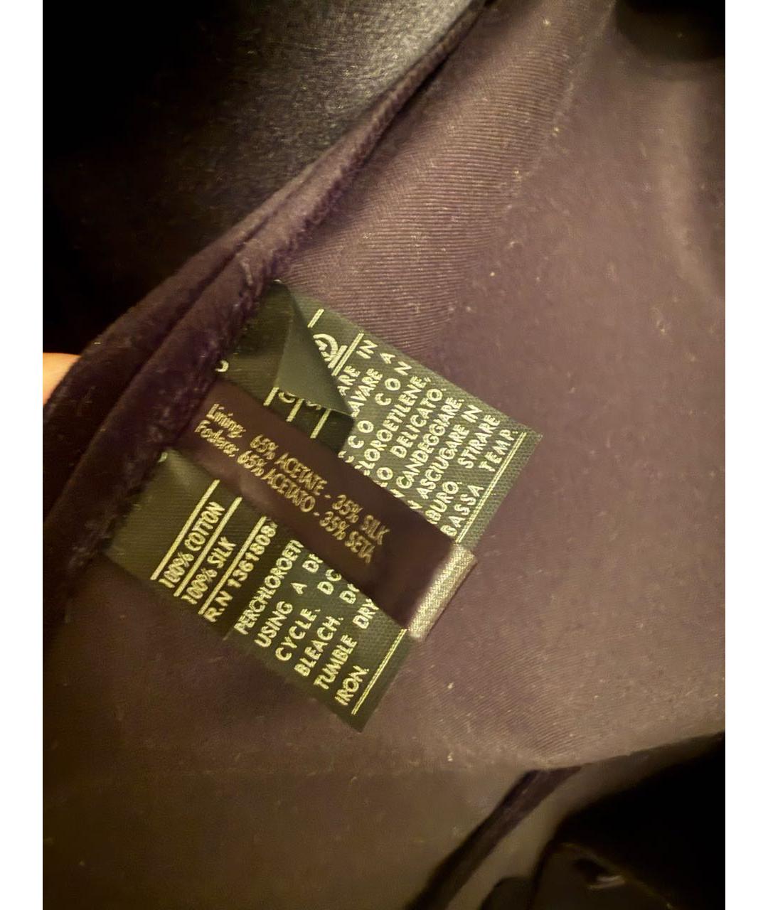 FERRAGAMO Черный шелковый жакет/пиджак, фото 6