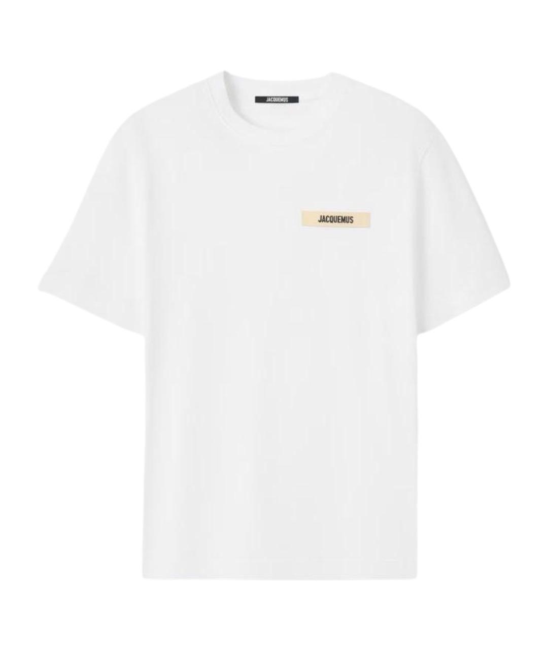 JACQUEMUS Белая хлопковая футболка, фото 1