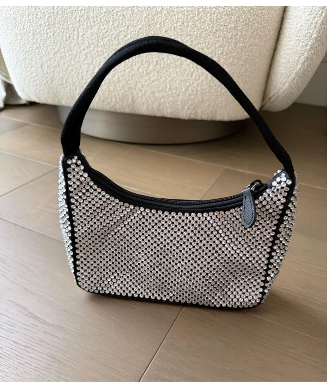 PRADA Серебряная сумка с короткими ручками, фото 2