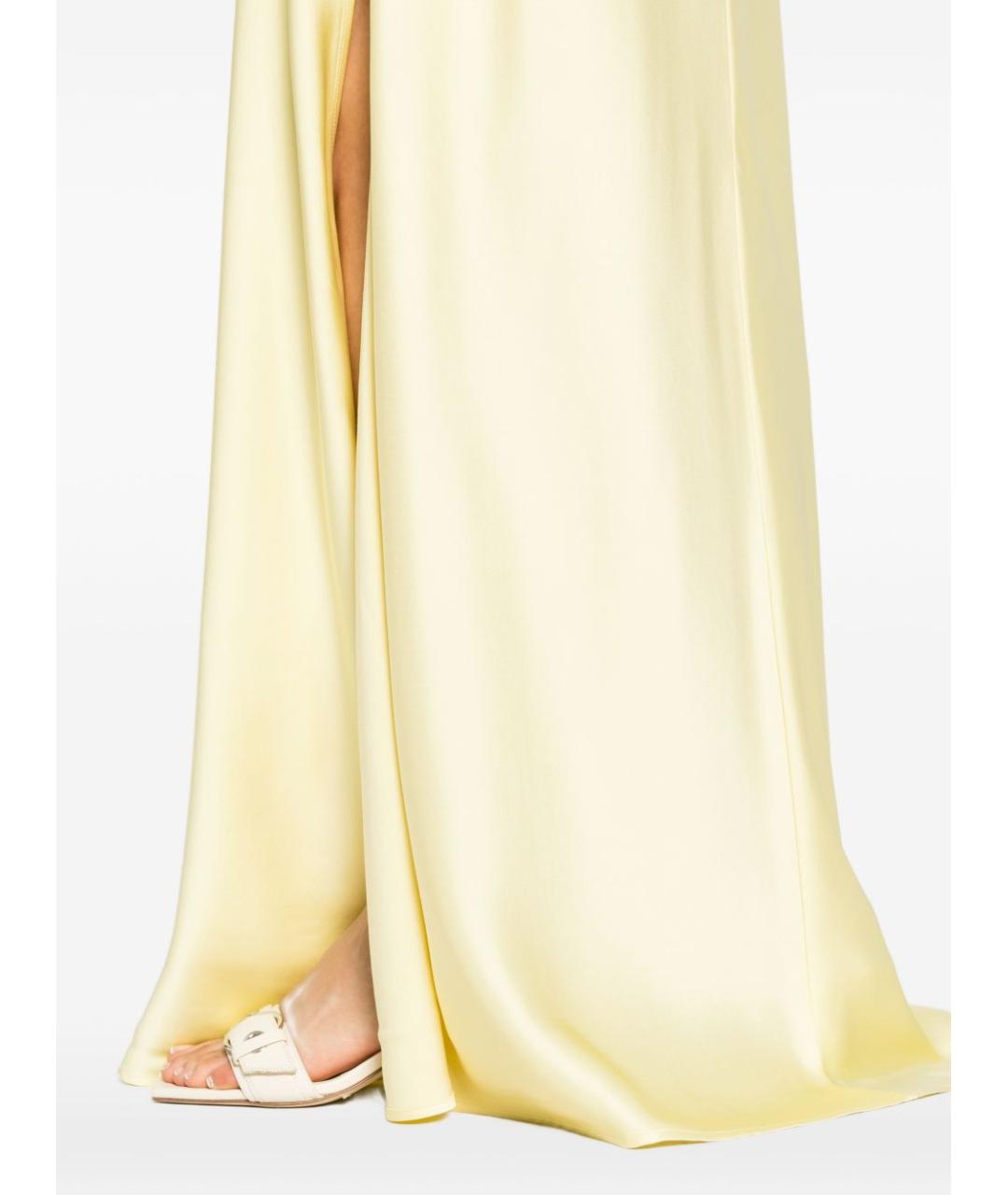 LIU JO Желтое вискозное платье, фото 2