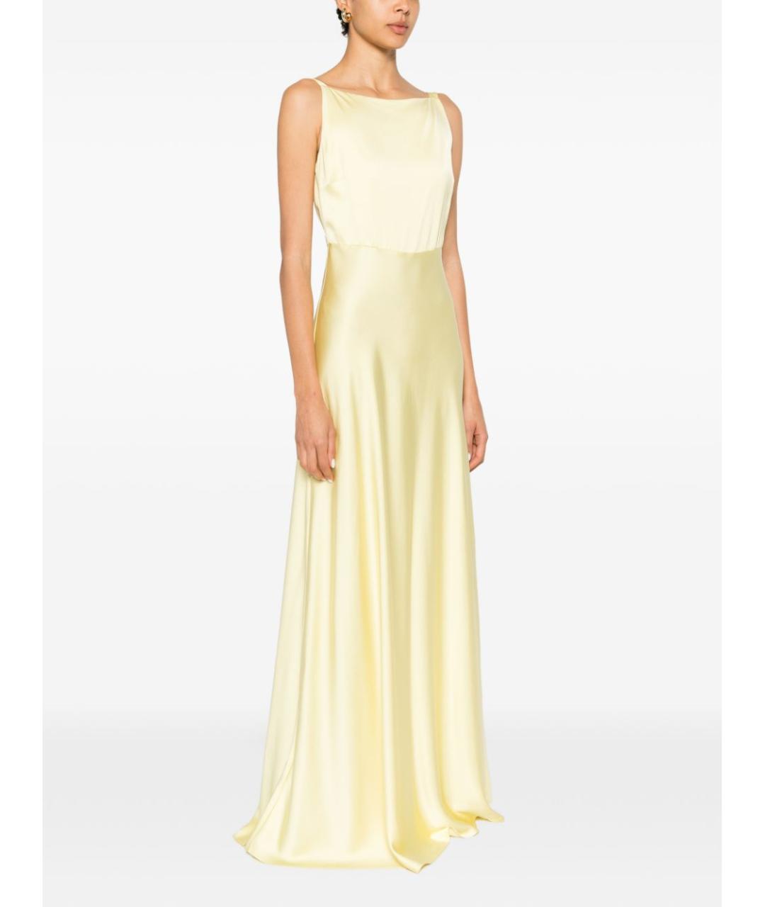 LIU JO Желтое вискозное платье, фото 3